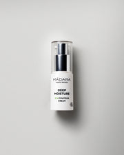 MÁDARA Organic Skincare deep moisture eye contour cream A2271 face cream product photo on plain background.