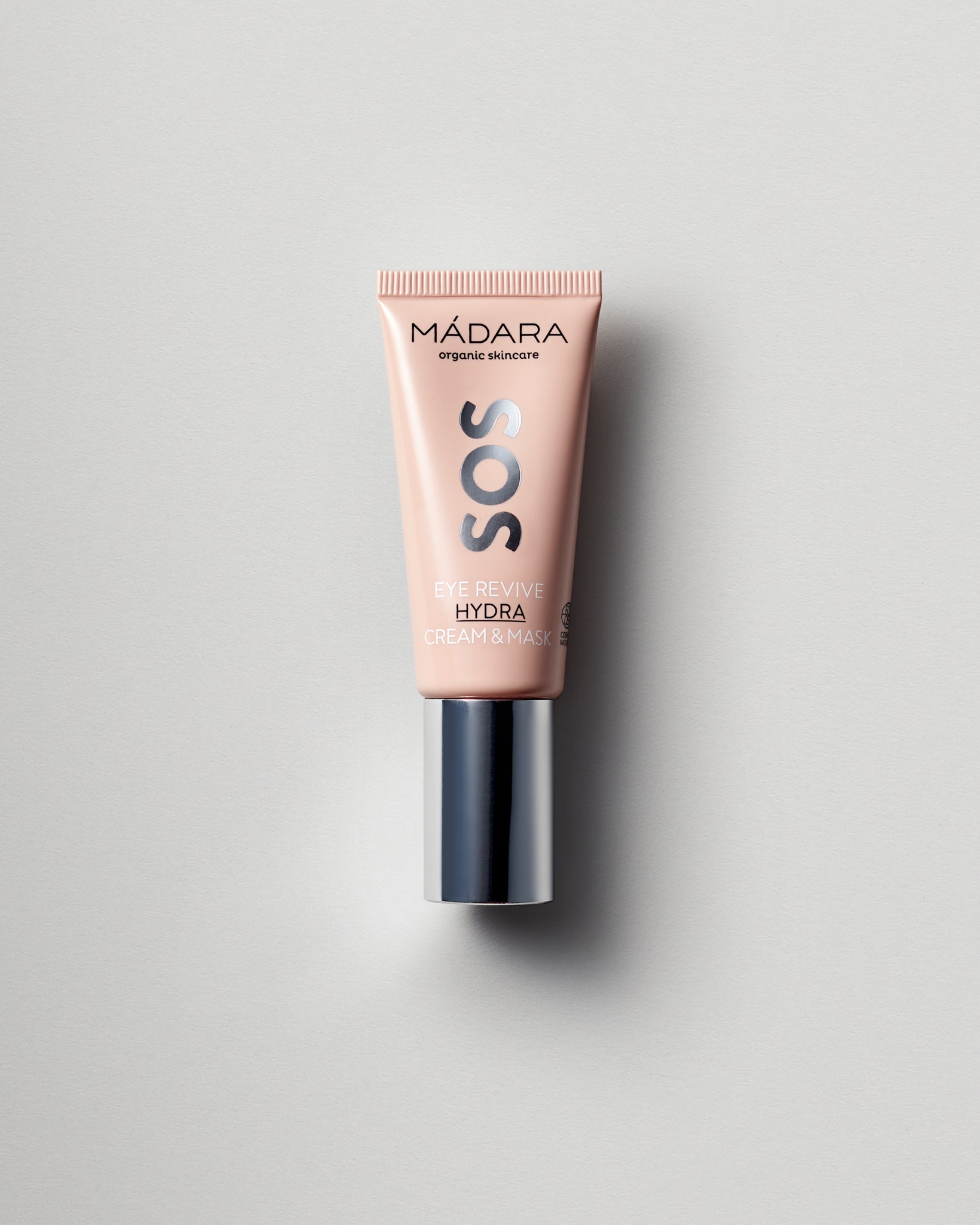 MÁDARA Organic Skincare eye revive hydra cream and mask A3031 face cream product photo on plain background.