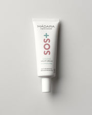 MÁDARA Organic Skincare sos sensitive night cream A3014 face cream product photo on plain background.