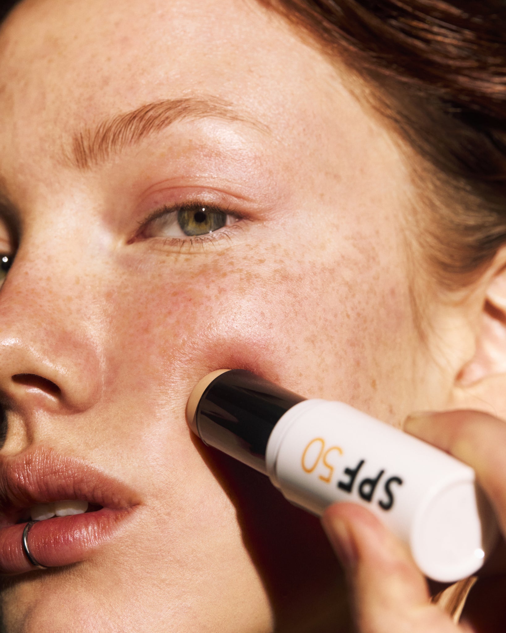 MÁDARA Organic Skincare spf50 mineral sunscreen A3433 mineral sunscreen product photo on plain background.