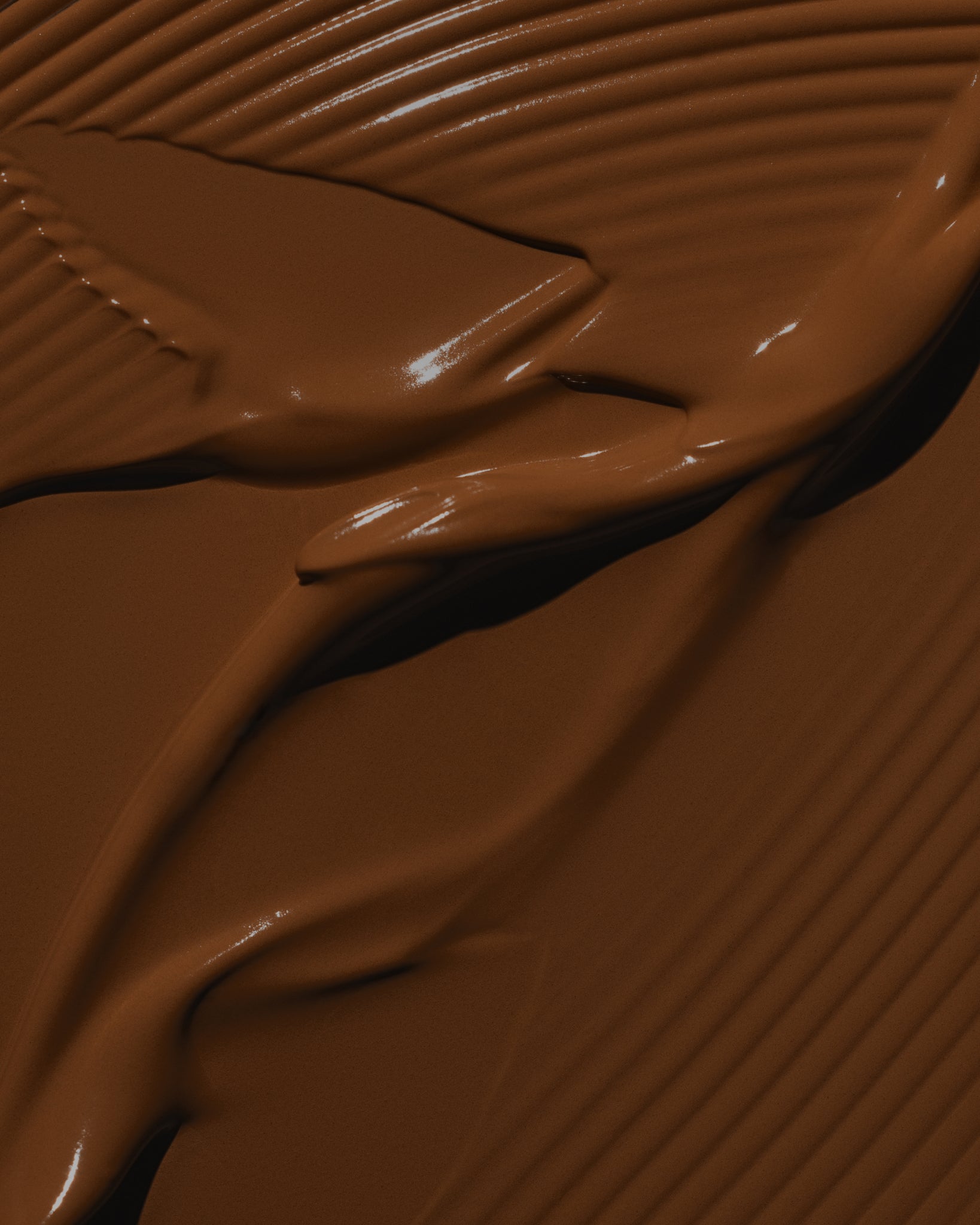 Texture close-up of MÁDARA Organic Skincare skinonym chestnut A6097 �swatch demonstrates consistency and finish.