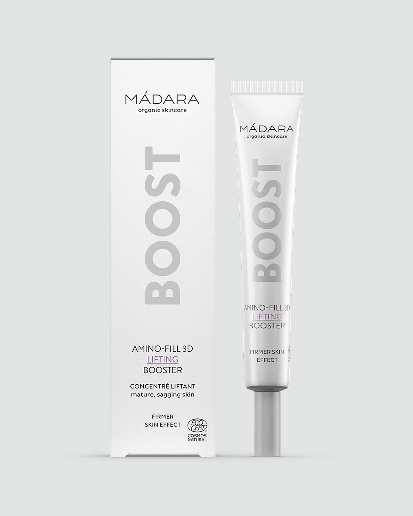 MÁDARA Organic Skincare boost amino fill booster 25ml A3203 25 product photo on plain background.