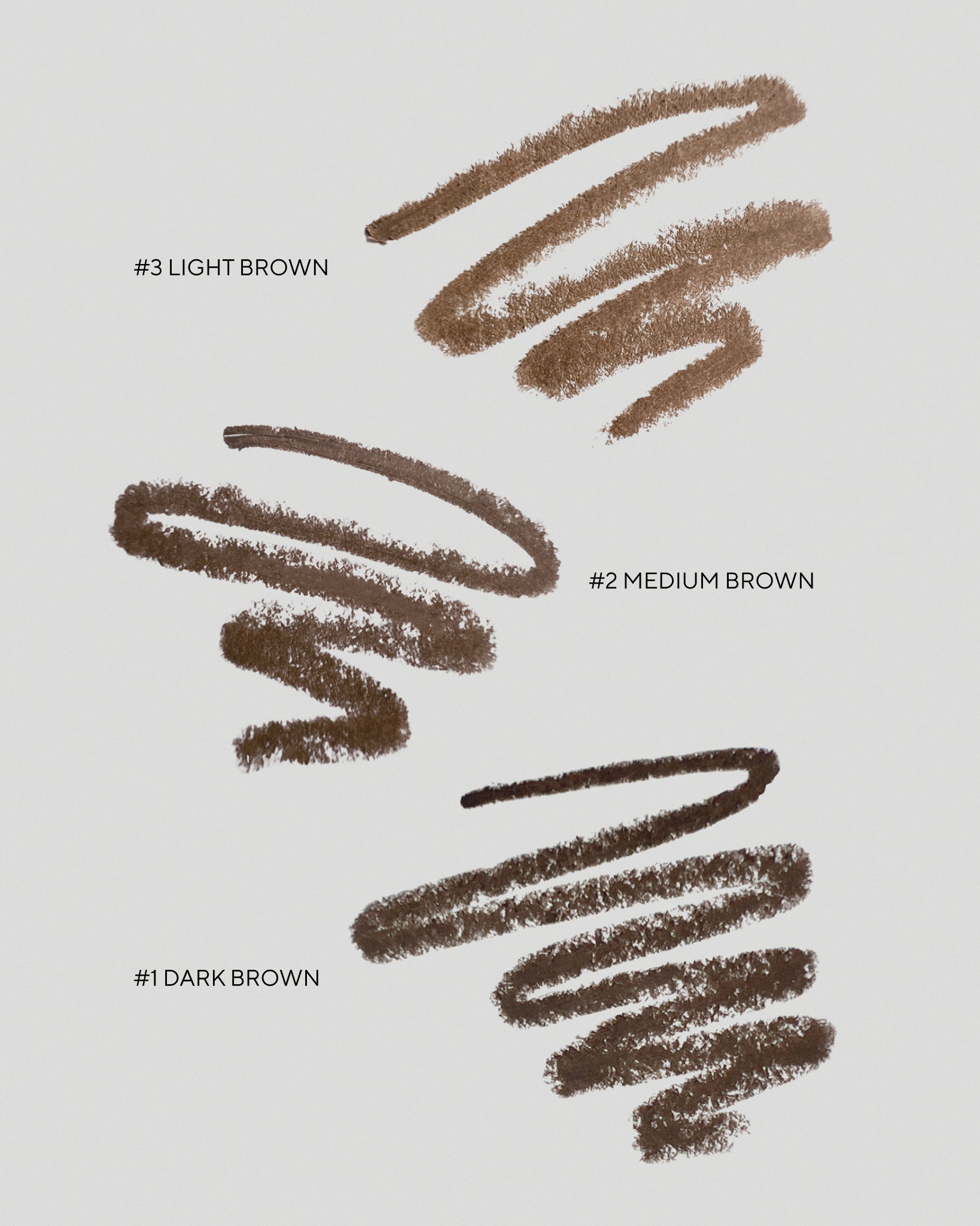 Texture close-up of MÁDARA Organic Skincare brow pencil swatches A6892 �swatch demonstrates consistency and finish.