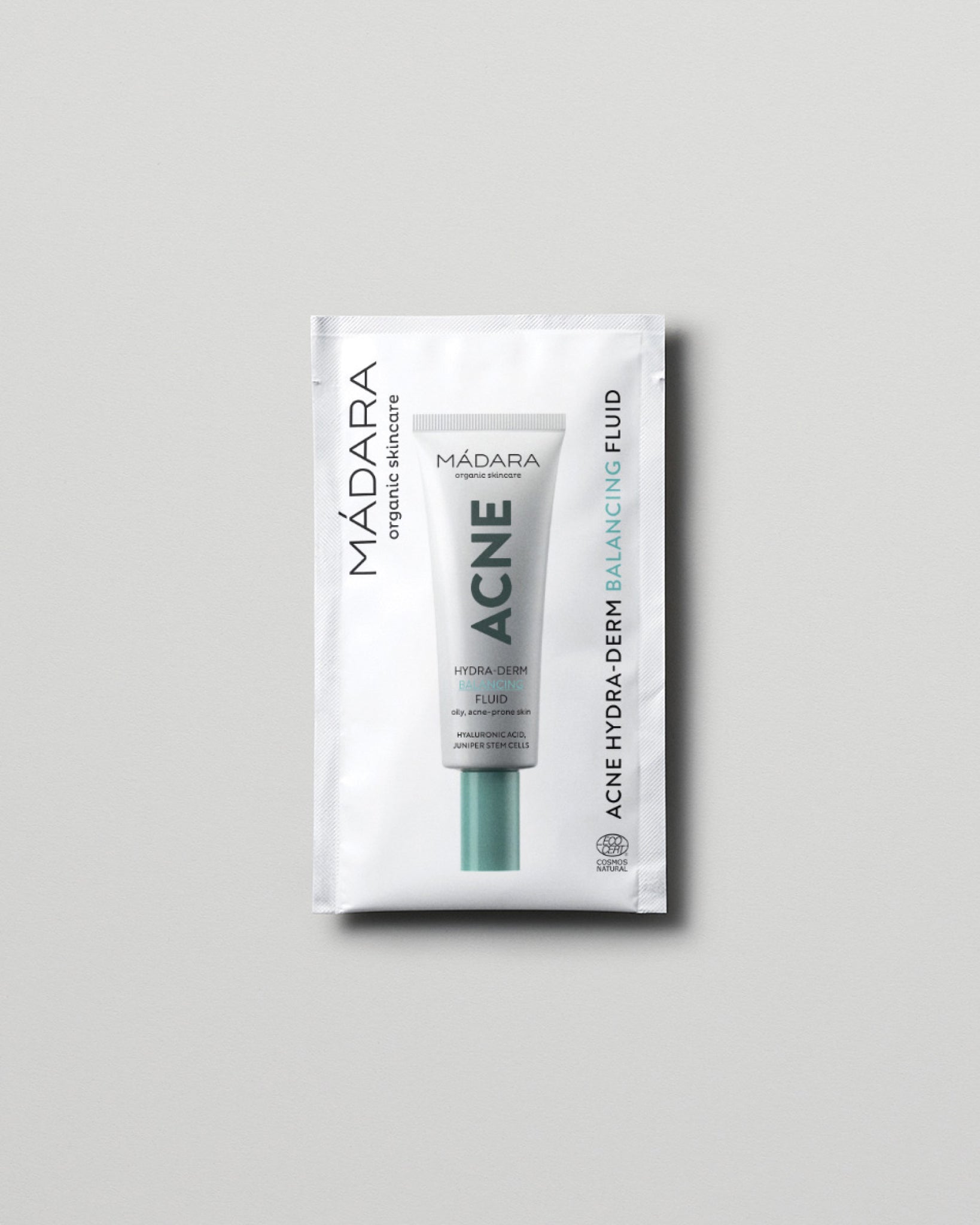 MÁDARA Organic Skincare acne hydra derm balancing fluid 2ml SC2204 2 product photo on plain background.