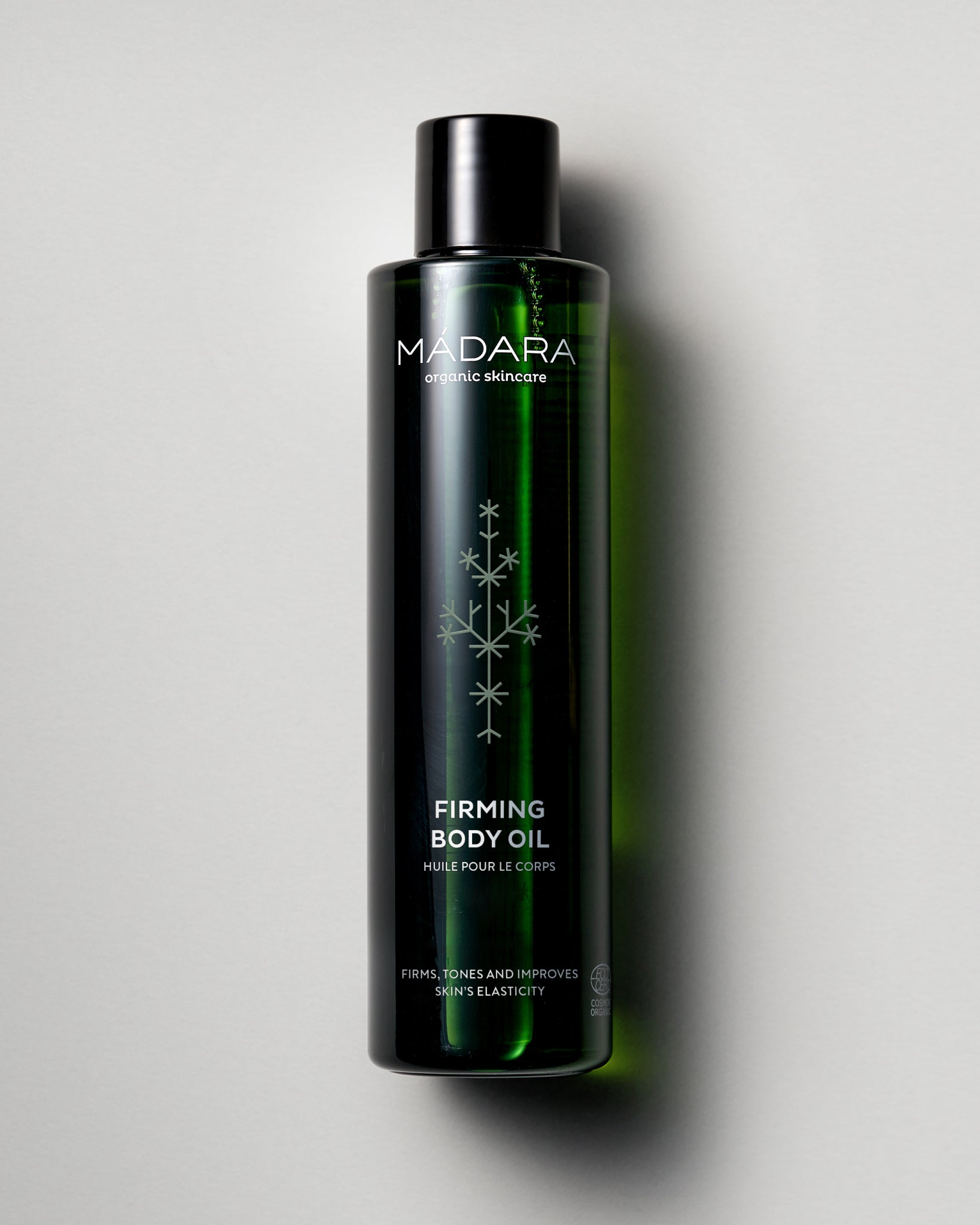 MÁDARA Organic Skincare firming antioxidant body oil madara A1306 face oil product photo on plain background.