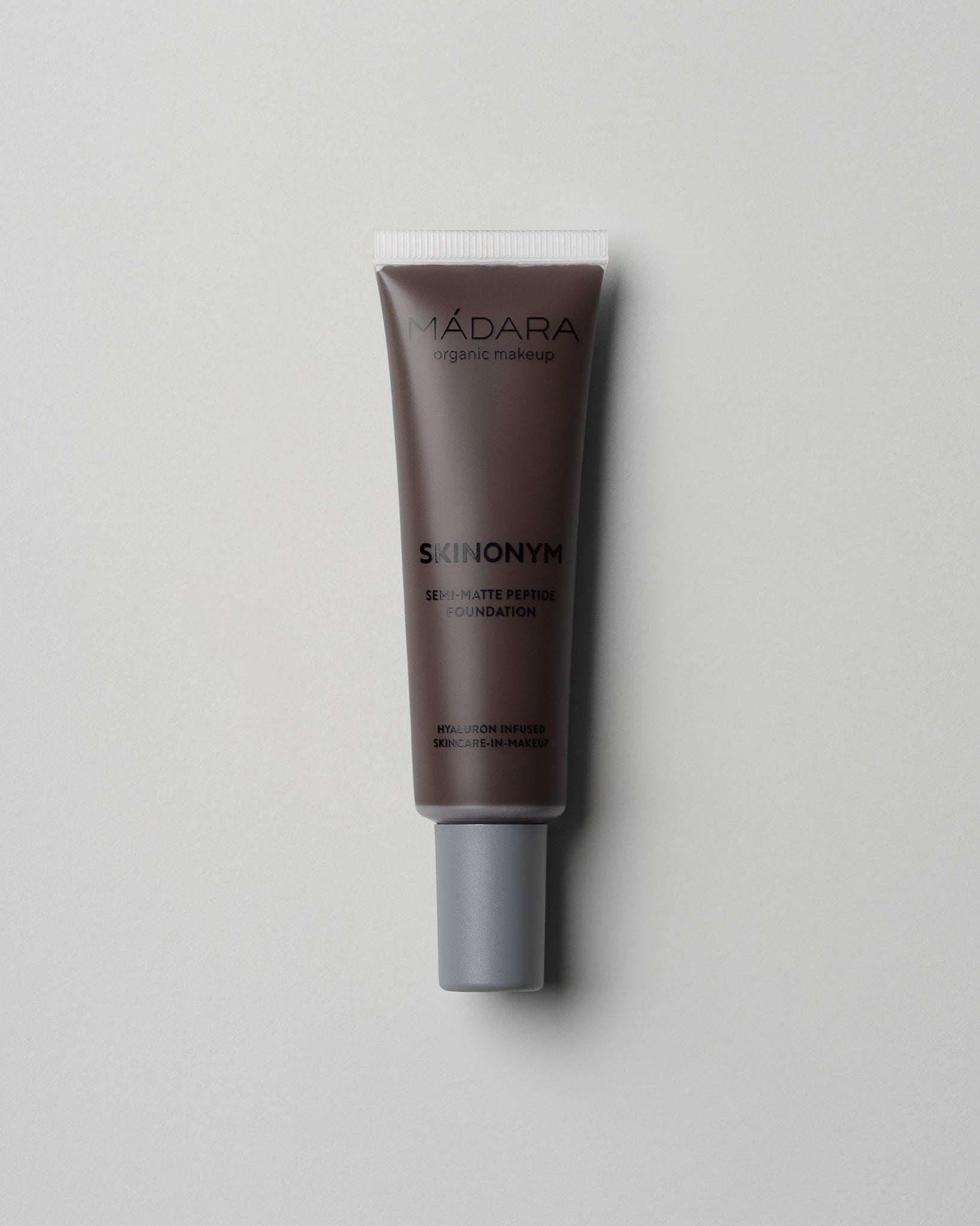 MÁDARA Organic Skincare skinonym foundation mocha A6099 foundation product photo on plain background.