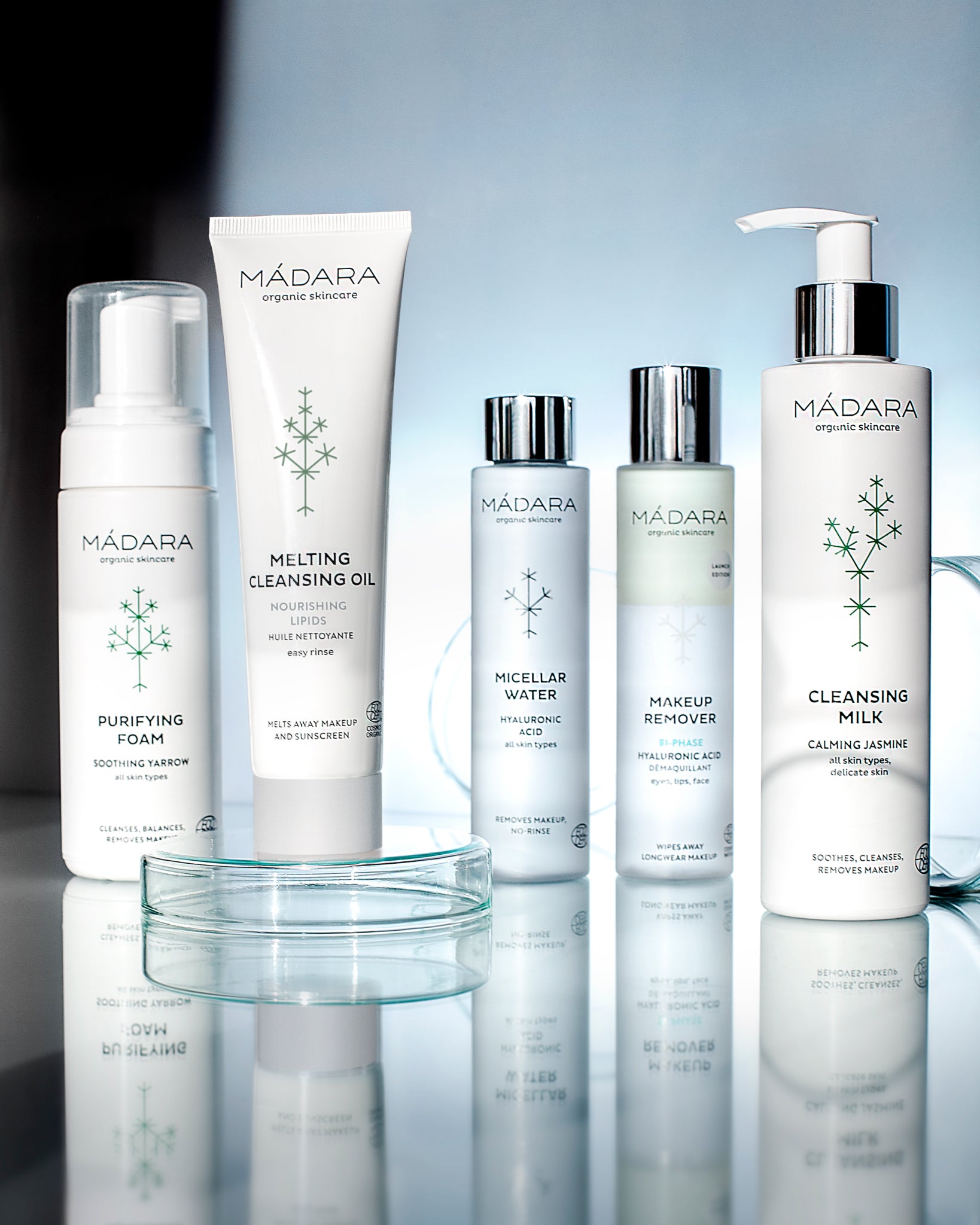 MÁDARA Organic Skincare cleansing milk A2002 product photo on plain background.