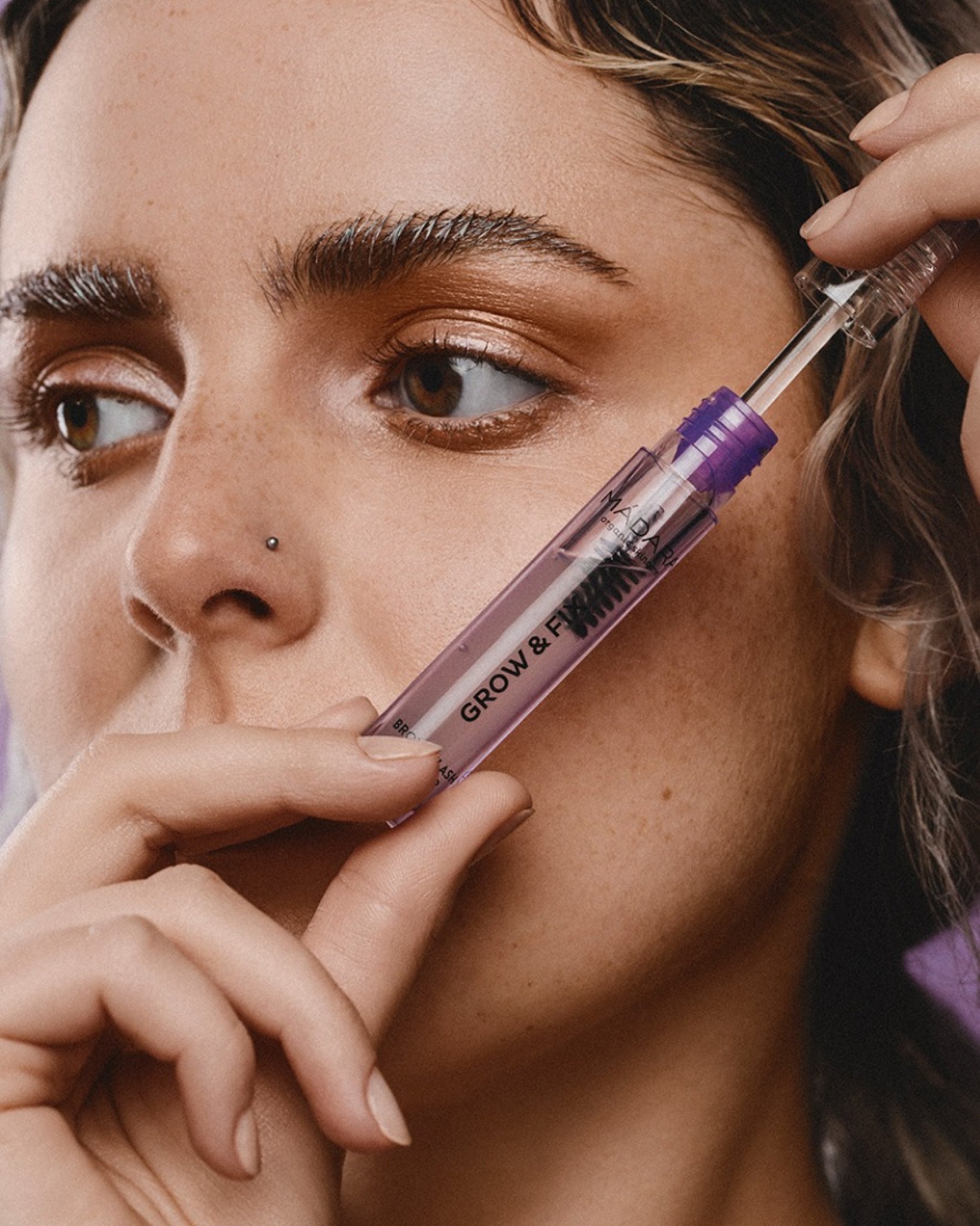 MÁDARA Organic Skincare grow and fix gel A6701 gel product photo on plain background.