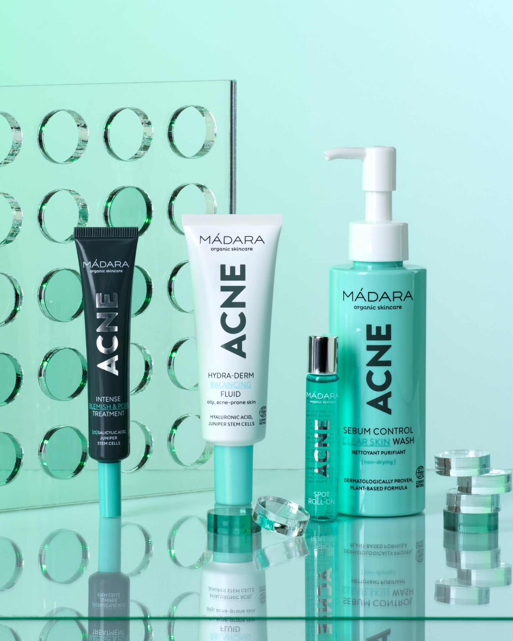 MÁDARA Organic Skincare acne skincare madara A2202 product photo on plain background.